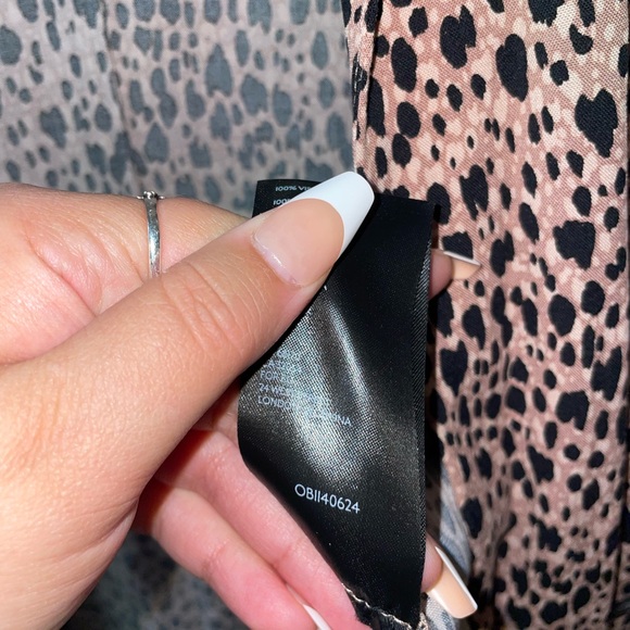 Free People Daria Leopard Cheetah Print Maxi Duster Dress Size S - Picture 10 of 10